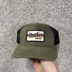 Howler Bros Hat Cap Snap Back Mens One Size Green Mesh Trucker Patch Logo